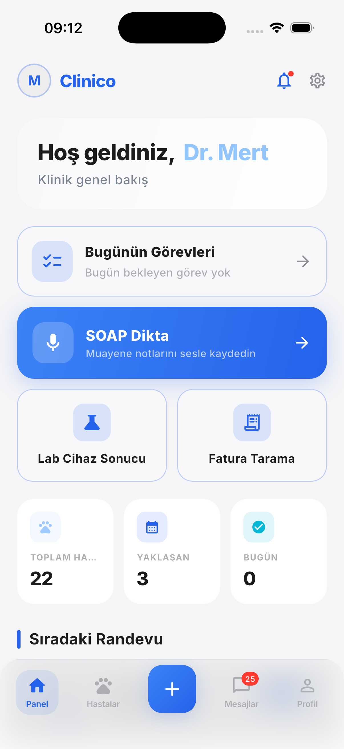 Clinico veteriner mobil uygulaması
